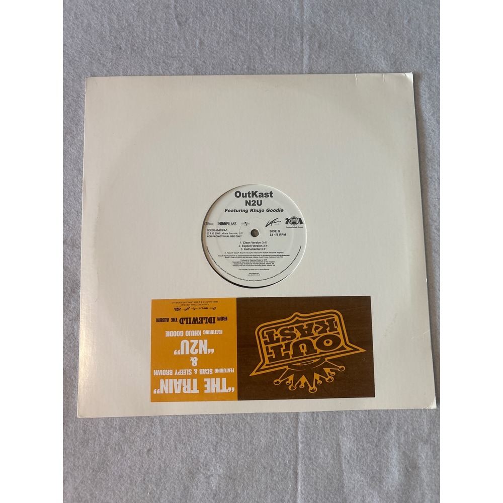 OutKast The Train N2U 12 Vinyl Single 33 RPM‎ Black 2006 Promo 88697-04923-1 EX